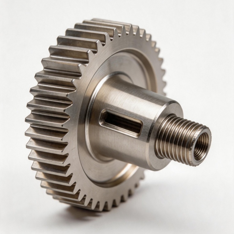 Precision CNC Machined Stainless Steel Stepping Spindles with Flanges - Custom Metal Shafts